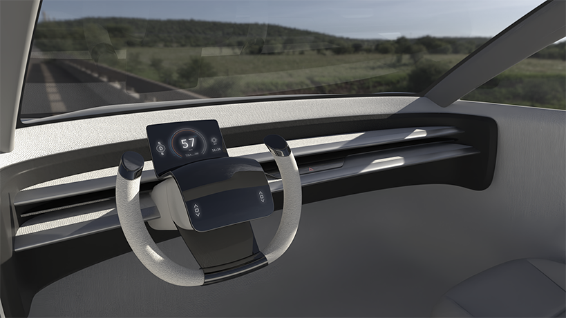 自動車のインテリアのCGレンダリング